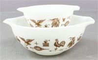 Pyrex "Early American" Mixing Bowls / 2 pc