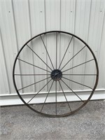 Antique Metal Wagon Wheel