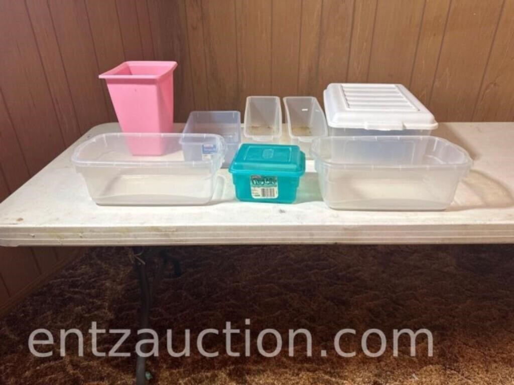 LOT OF MISC. STORAGE CONTAINERS