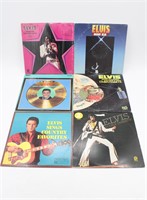 (6) ELVIS PRESLEY Vynle Record Albums