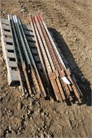 (23) 6ft T-Style Fence Posts & (9) 5ft