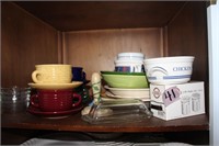 Misc Dishes in Cabinet, Upper Shelf ONLY