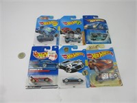 6 voitures hot wheels die cast