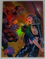 Marvel vs. WildStorm Refractor #34 Artemis vs. Dar