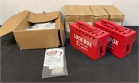 (6) Condor Lock-Out Boxes & Tags
