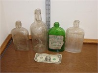 Vintage Whiskey Bottles = Snug Harbor, Old Log