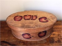 Shaker Box with Painted Apples