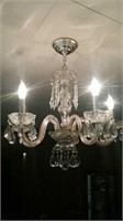 Vintage crystal hanging chandelier