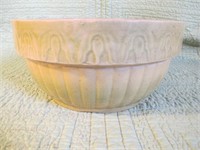 YELLOW WARE POTTERY BOWL  10.5W   W/ HAIRLINE