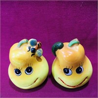 Vintage Pears Salt & Pepper Shakers