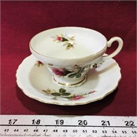 Vintage Teacup & Saucer (Made In Japan)