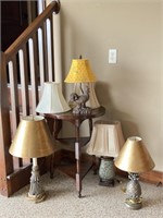 Lamp Table, Lamps, Lamp Shades