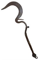 AFRICAN HAND-FORGED STEEL CEREMONIAL KNIFE SWORD