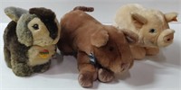 3 Vintage Stuffed Animals