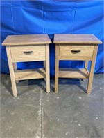 Wood nightstands, set of 2. Dimensions are 20 x