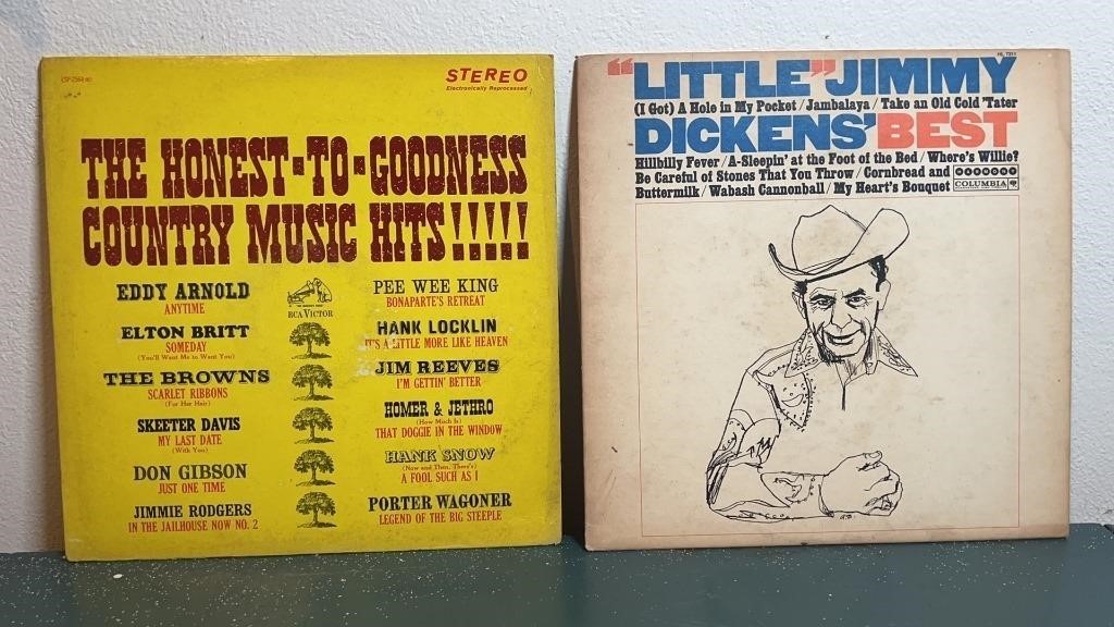 (2) VINTAGE COUNTRY DICKENS, COUNTRY HITS