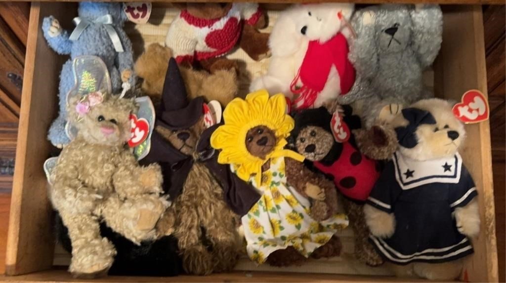 (10) BEANIE BABIES BEARS