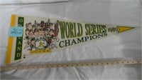 1989 World Series Champions Oakland Pennant