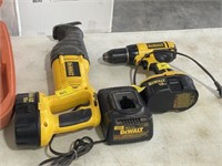 DEWALT DRILL AND SAW