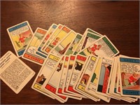 Lot of vintage Little Orphan Annie rummy game cars