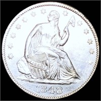 1848-O Seated Half Dollar UNCIRCULATED
