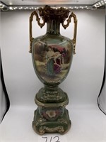 Large Antique(?) Vase on Pedestal See Description