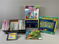 Children's DVDs, Audio Books & CDs; Learning Games