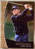 2001 Nick Price Stat Leaders Golf Card