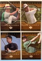 (4) National Heroes Upper Deck Golf Trading Cards