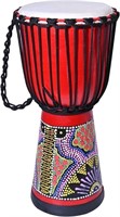 Djembe Drum,10'' x 20'' Hand Painted Pattern Afric