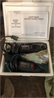 DREMEL & CRAFTSMAN ROTARY TOOLS IN WHITE CASE