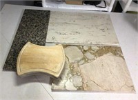 Stone Slabs & Towle Wood Cutting Board
