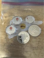 OLYMPIC COINS, ETC. LOT