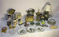 Assorted Fishing Collectibles & Decorations