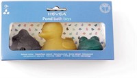HEVEA Bath Toy Giftset (Colourful Pond Animals)