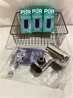 PUR Faucet Filter w/ Replacement Filters & Basket