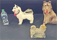 (3) Carnival Prize Chalkware pieces