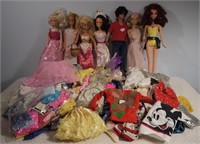 7 Dolls & Assorted Barbie Clothes & Accessories-6