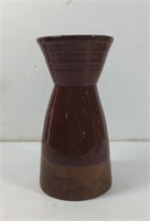 Large Brown Glazed Pottery Vase