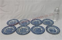 Staffordshire Liberty Blue ~ Bread Plates & Saucer