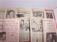 Elvis Pressley Death Memorial Army Newspapers Lot