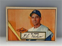 1952 Topps #36 Gil Hodges (Red Back) HOF Dodgers