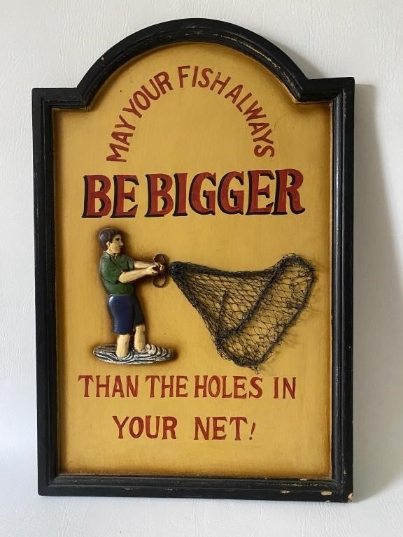 Wooden Fishing Wall Art