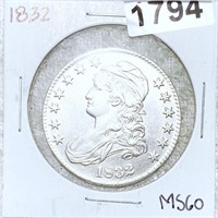 1832 Capped Bust Half Dollar UNCIRCULATED