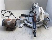 Chicago Miter Saw & Bench Grinder