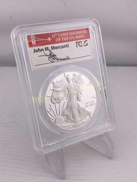 2018-S Proof Silver Eagle PCGS PR70DCAM