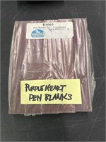purple-heart pen blanks