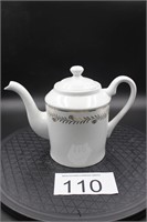 White Teapot w/Gold Gilding