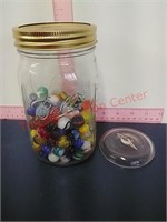Marbles in Ball Jar