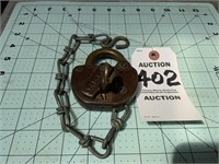 Antique Adlake UP RR Switch Lock W/ Key